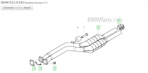 Vorschalldämpfer BMW Z4 E 85_Flanschbrille.JPG