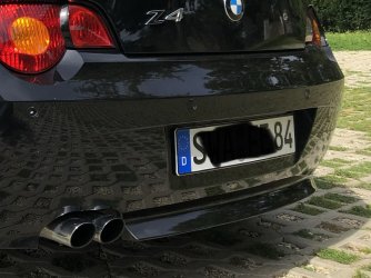 Rahmenlose Kennzeichenhalter   - Die deutsche BMW Z