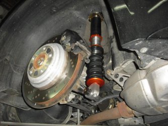 neue Upside-Down Aufhängung mit Federbein hinten K-Sport Germany Gewindefahrwerk am BMW Z4 .jpg