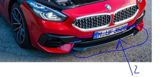 BMW z4 - Vorne schwarzes Teil.JPG