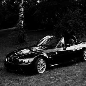 black & white