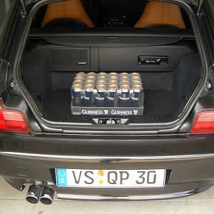 Guinness in the boot