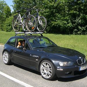 Bikes on roof