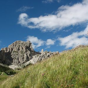 Am Grödnerjoch (passo Gardena, 2136m)
