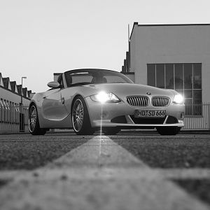 auf dem Parkplatz