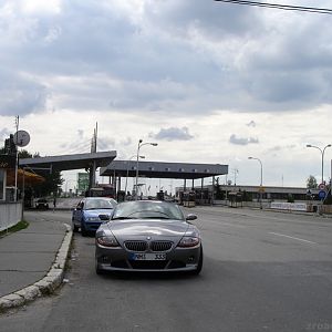 Grenzübergang Komarom (H) - Komarno (SK)