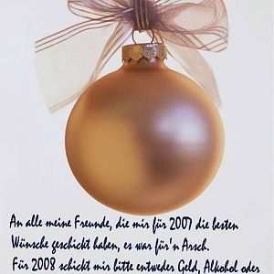 Die besten Wünsche...