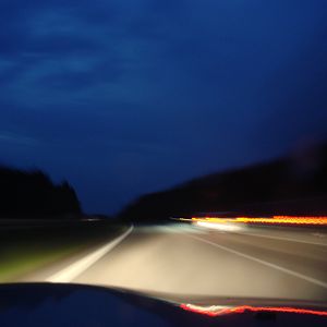 Nachts auf der AB Richtung Garmisch 2