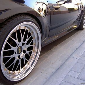 BBS Le Mans poliert, lackiert, 24 Karat gold Schrauben