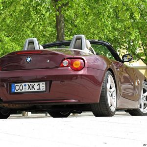 Merlotrot im Grünen