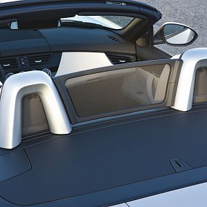 Der neue BMW Z4 - Windschott zwischen den Überrollbügeln