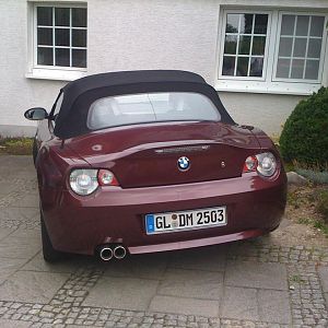Weiße Rückleuchten