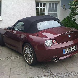 Weiße Rückleuchten