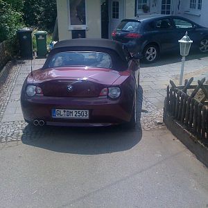 Weiße Rückleuchten