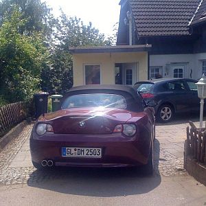 Weiße Rückleuchten