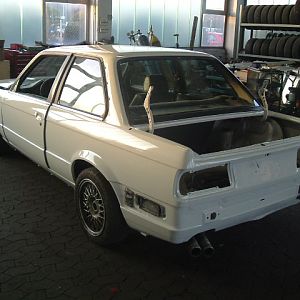 Winterauto zurück vom lacker