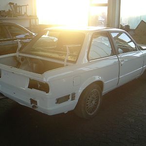 Winterauto zurück vom lacker