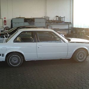 Winterauto zurück vom lacker