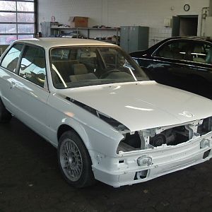 Winterauto zurück vom lacker