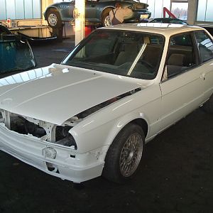 Winterauto zurück vom lacker