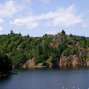 Tour Staudamm Rouchain Dep. Loire 42 Frankreich