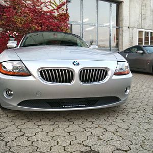 Z4 Nummernschild im Lüftungsgitter