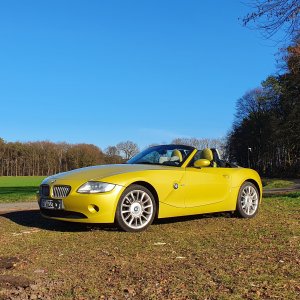 Z4 phönixgelb - Ausfahrt bei den ersten Sonnenstrahlen