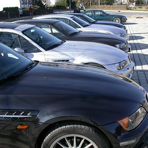 6 coupés in reih und glied ...