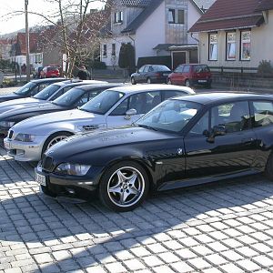 6 coupés in reih und glied ...
