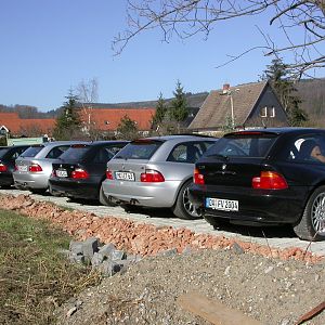 6 coupés in reih und glied ...