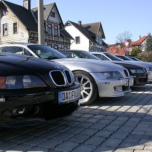 6 coupés in reih und glied ...