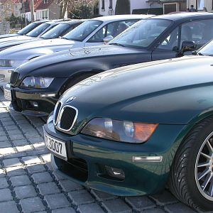 6 coupés in reih und glied ...