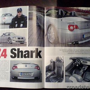 Zeitung berichtet über Z4 SHARK