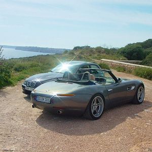 über der Küste ...