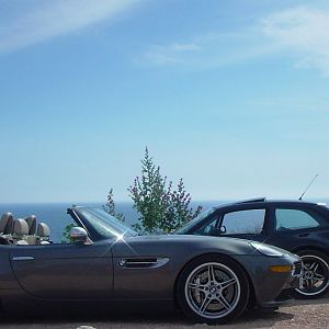 über der Küste ...