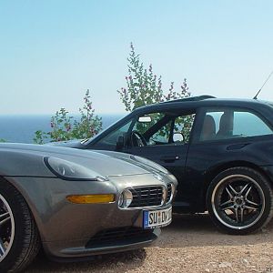 über der Küste ...