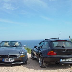 über der Küste ...