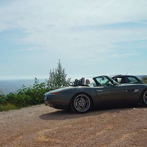 über der Küste ...