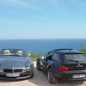 über der Küste ...