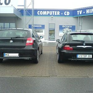 1er vs Z3QP Rear Center. No comparison
