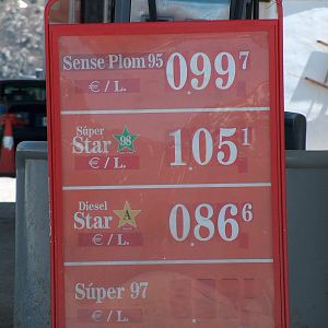 Tanken in Andorra