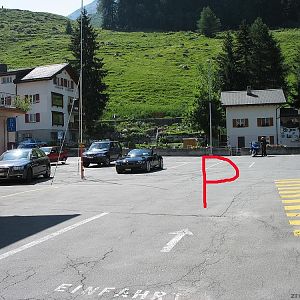 Parkplatz Andermatt CH Party-Tour 2006