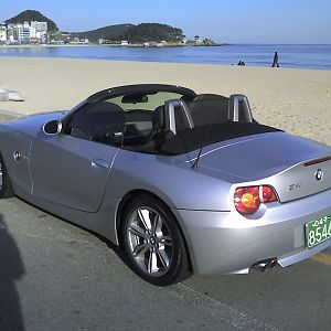 Sonniger Tag Top down windows up