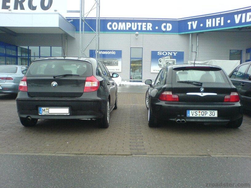 1er vs Z3QP Rear Center. No comparison