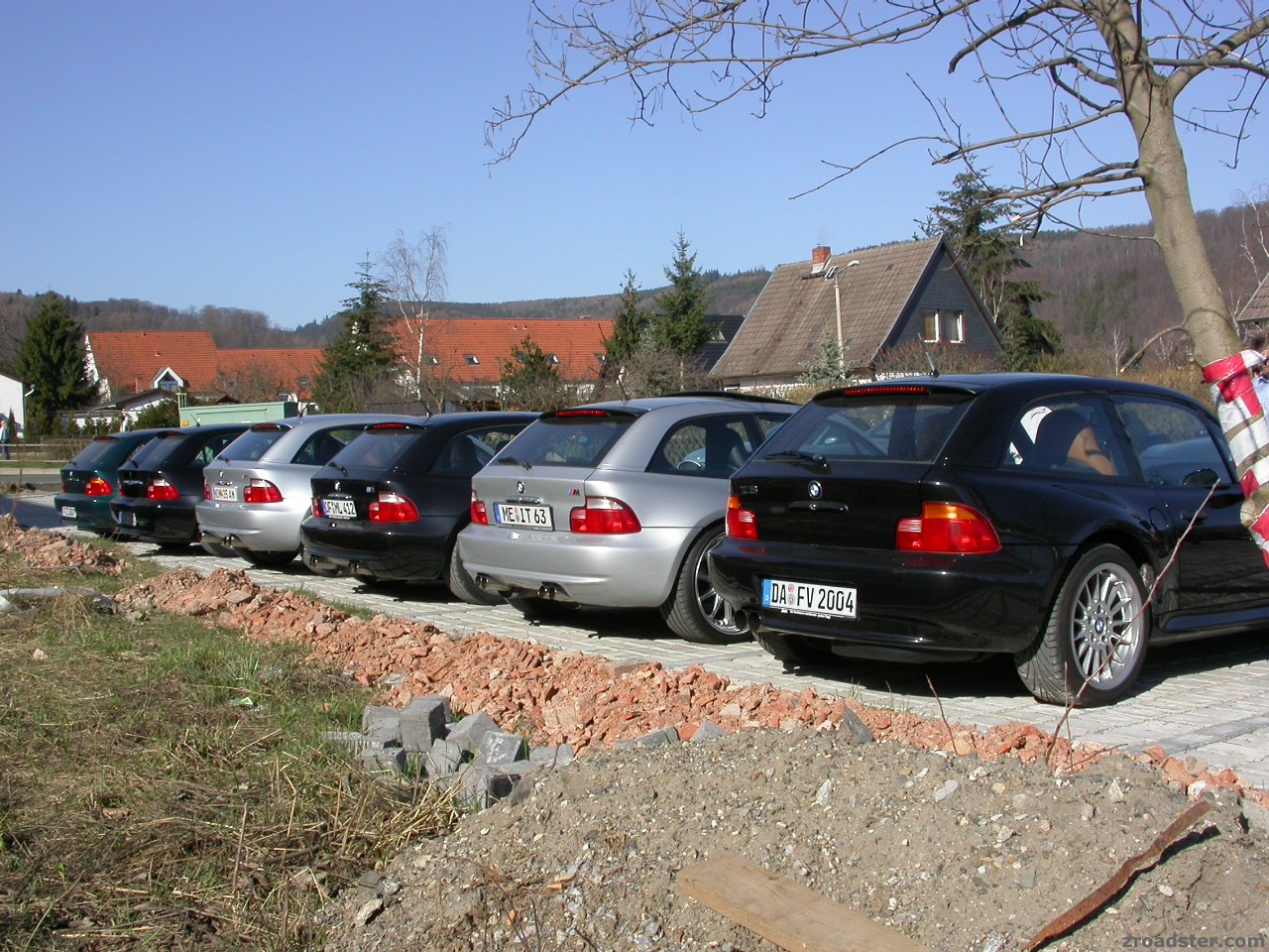6 coupés in reih und glied ...
