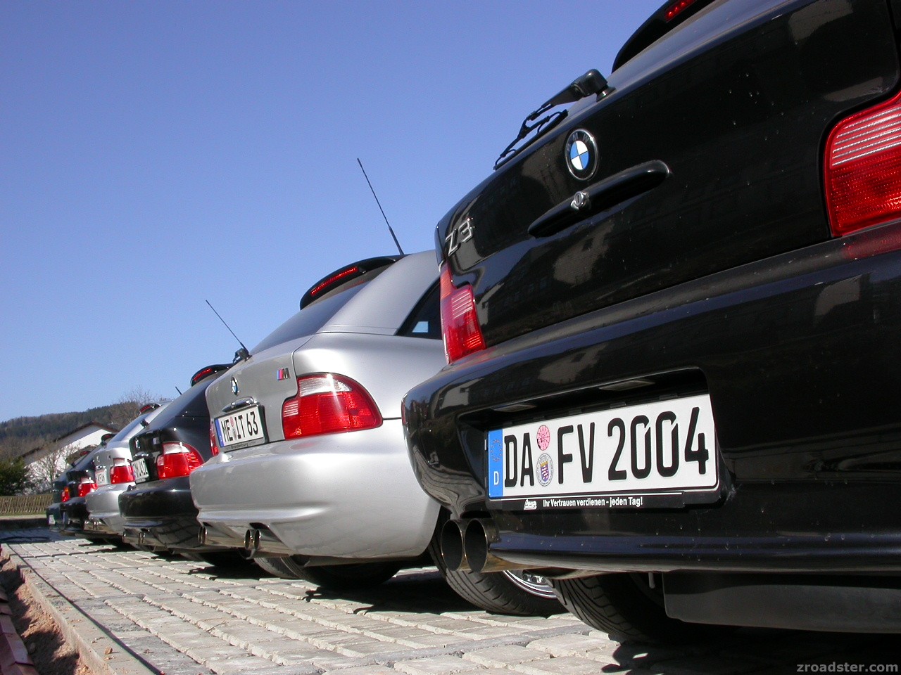 6 coupés in reih und glied ...