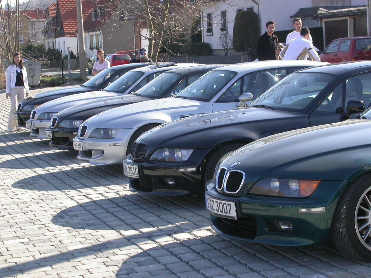 6 coupés in reih und glied ...