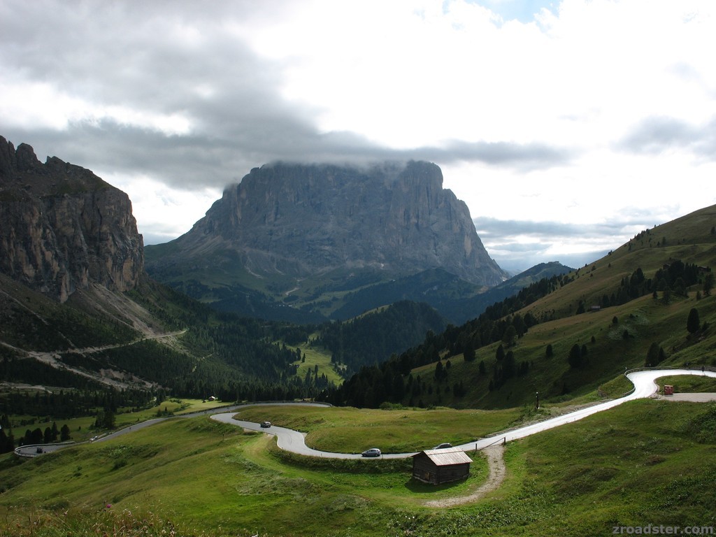 Am Grödnerjoch (passo Gardena, 2136m)