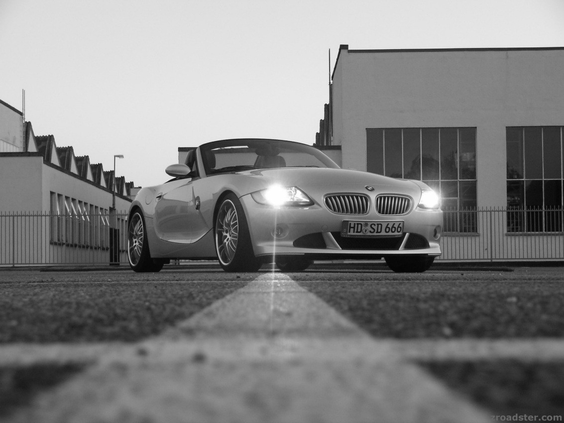 auf dem Parkplatz