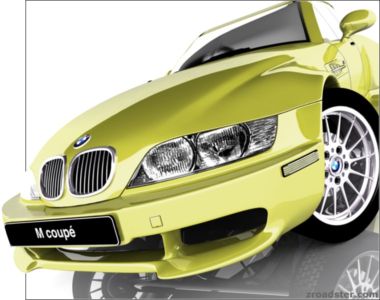 BMW Z3 M Coupe in Pistazien Gelb
